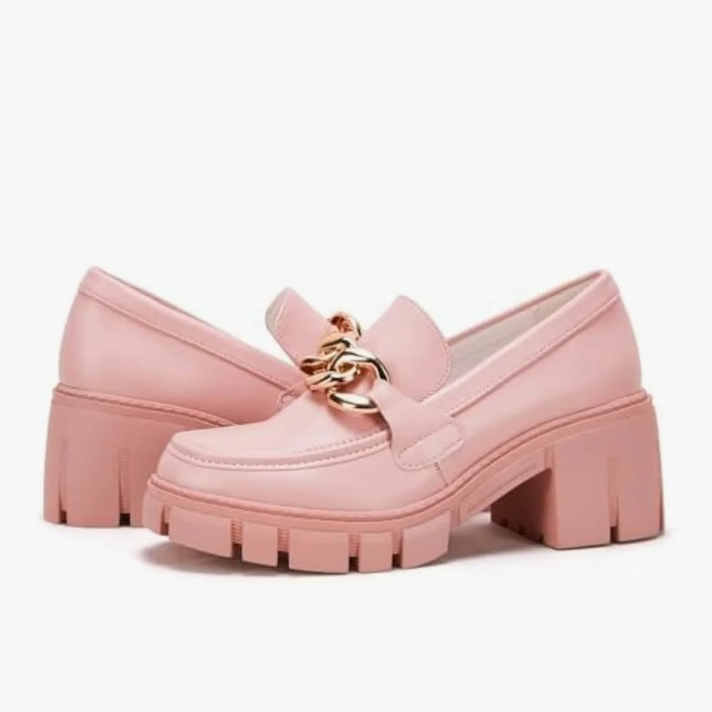 TINSTREE Chain Chunky Lug Platform Loafers NWT - Picture 6 of 6